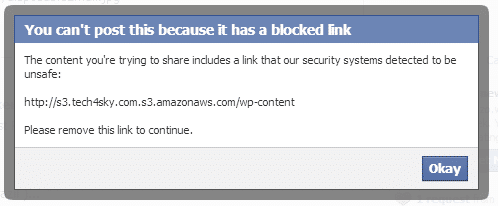 Facebook blocking Amazon s3 image