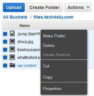 Copy files - Amazon s3 bucket