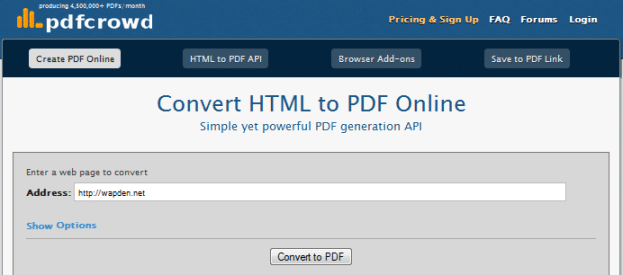 4 Online HTML to PDF Converter Tool