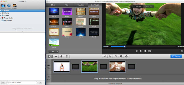 Wondershare video editor for Mac