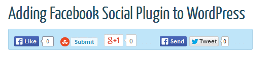 Adding Facebook Social Plugin to WordPress the Geeky Way