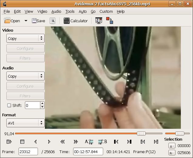 Avidemux free video editor