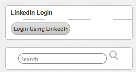 LinkedIn Login Widget Display