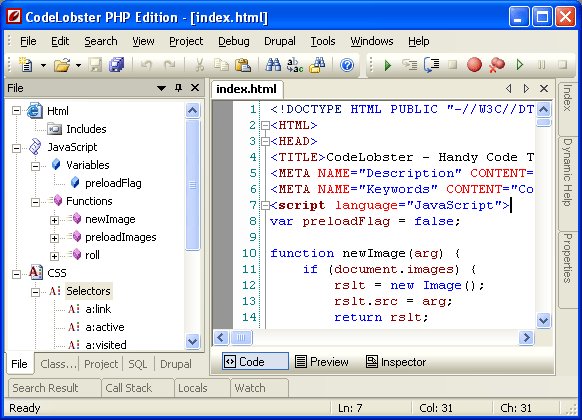 Codelobster IDE
