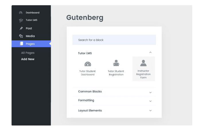 Gutenberg wordpress. Tutor LMS. Rise Blocks a complete gutenberg Page Builder. Stud LMS. Tutor LMS Nesting of categories in the Filter.